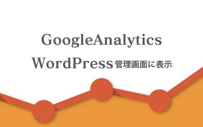 GoogleAnalyticsのデータをWordPress管理画面から確認する